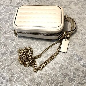 Coach crossbody..in soft white.